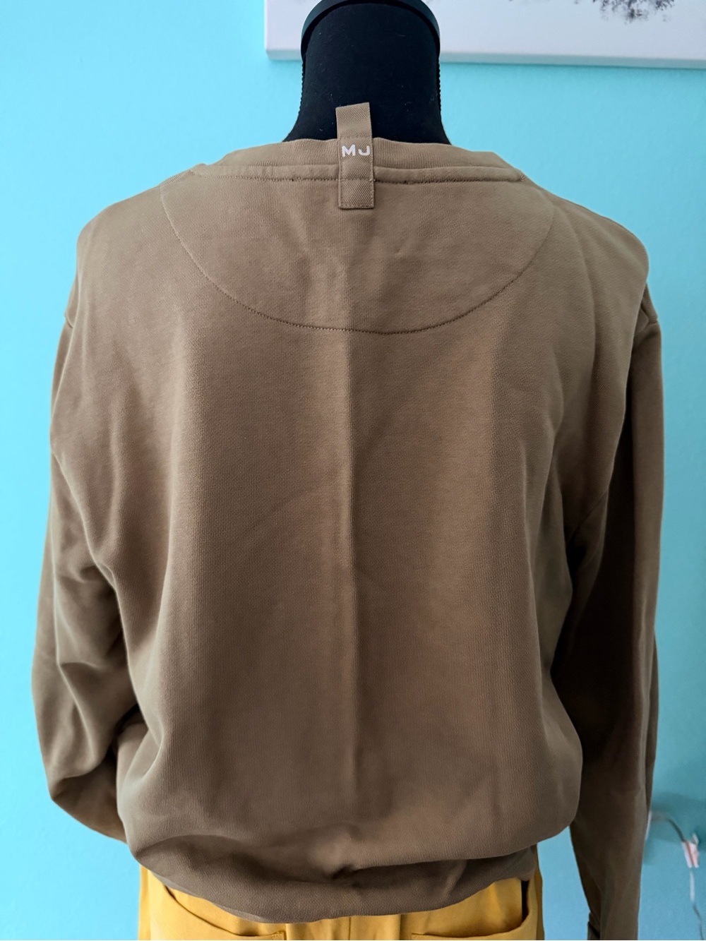 Marc Jacobs Men’s Crewneck Sweatshirt in Olive Green - Picture 3 of 3